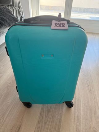 Maleta de cabina azul turquesa 45x35x18