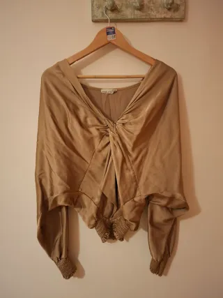 Blusa fiesta dorada, italiana , M