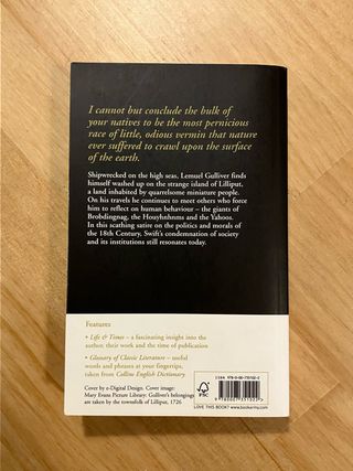 Gulliver’s Travels. Jonathan Swift.