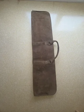 Funda para escopeta de piel de serraje