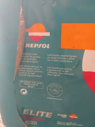 Aceite Repsol Elite Super 20W50