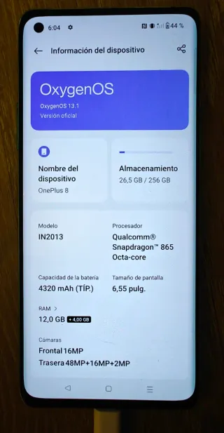 OnePlus 8 256GB 12GB RAM Verde Glaciar