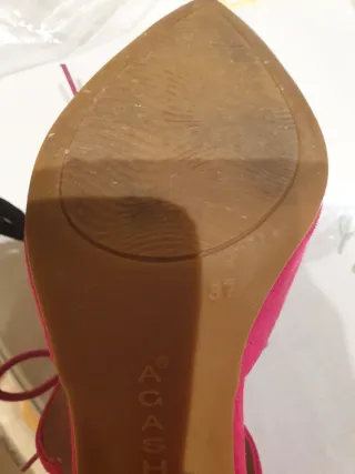 Zapatos de tacón AGAS rosa talla 37