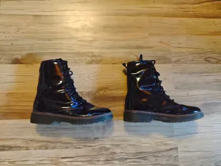 Botines charol negros talla 37