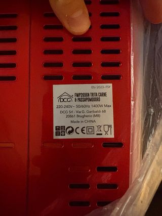 Tritacarne e Passapomodoro DCG FWP2696N