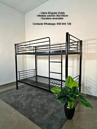 NUEVA A ESTRENAR LITERA DOBLE METALICA