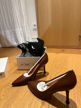 Zapatos de tacón FARRUTX Elena Marrón Talla 38