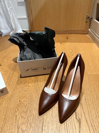 Zapatos de tacón FARRUTX Elena Marrón Talla 38