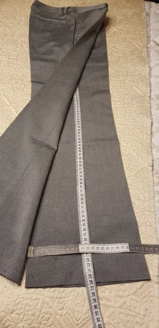 Pack 2 Pantalones Massimo Dutti T38 Gris y Azul