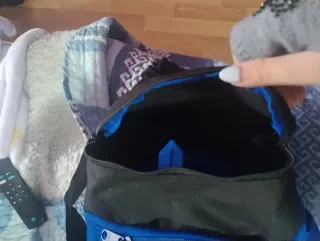 Bolsa Gimnasio Plegable 20L Azul/Negra