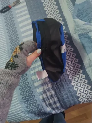 Bolsa Gimnasio Plegable 20L Azul/Negra