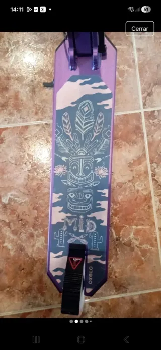 Patinete Oxelo Mix Morado (6-9 años)