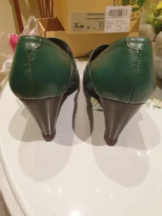 Zapatos MS verdes de vestir