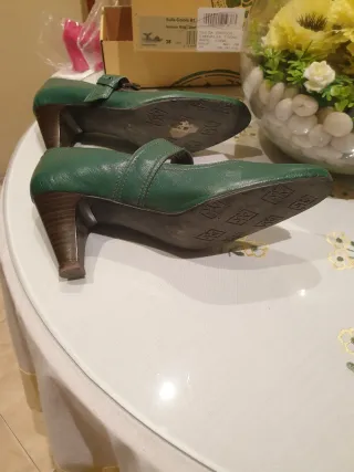 Zapatos MS verdes de vestir