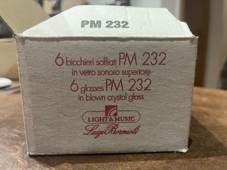 Bicchieri da liquore Strauss in vetro