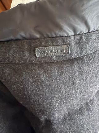 Plumífero lana negro Talla L