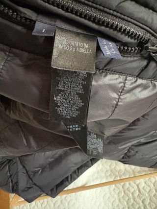 Plumífero lana negro Talla L