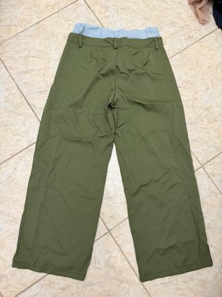 Pantaloni palazzo verdi (TG L/ IT 44/ EU 40)