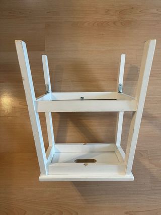 Escalera madera blanca Ikea