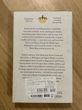 Simon Jenkins. A Short History of Europe.