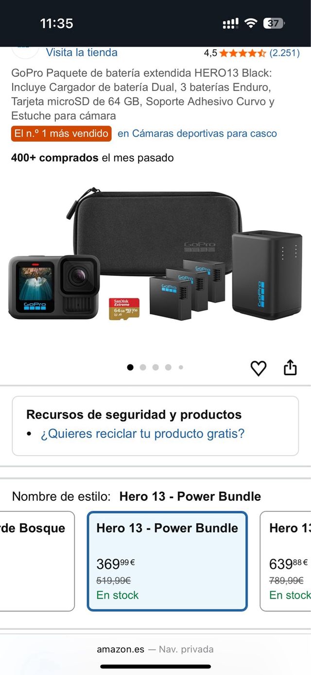 Pacchetto GoPro Hero 13 Nero