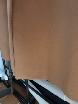 Abrigo paño Zara marrón