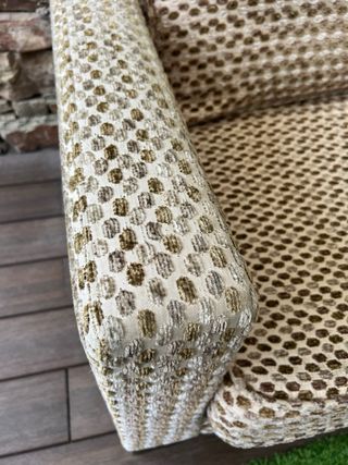 Sofá 3 plazas beige/marrón