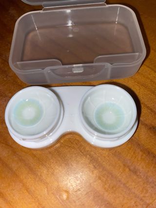 Lentillas cosméticas verde-turquesa