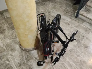 Bicicleta Eléctrica Plegable Negra