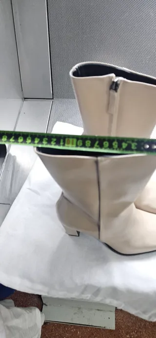 Botines Massimo Dutti Beige Mujer