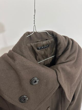 Cappotto Sisley marrone con cintura tg 42