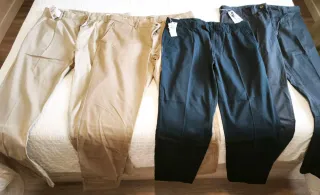 4 Pantalones Chinos Nuevos Talla 46
