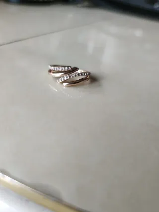 Pendientes Aro Oro con Circonitas