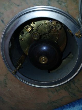 Reloj Art Déco Mármol Dama Figura Restaurar