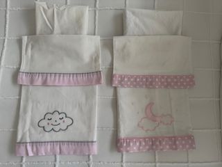 Juego sábanas minicuna nubes y estrellas