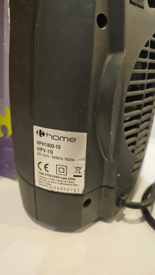 Calefactor Cerámico Carrefour Home 1800W