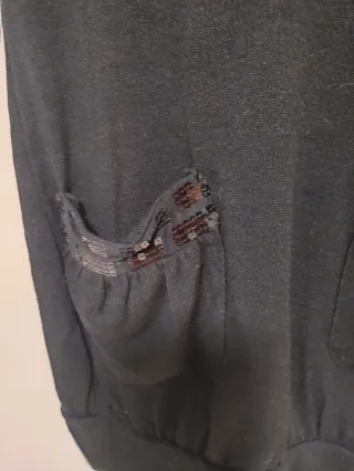 Vestido fiesta negro lentejuelas