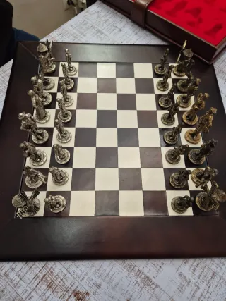 Juego Ajedrez Metálico El Quijote