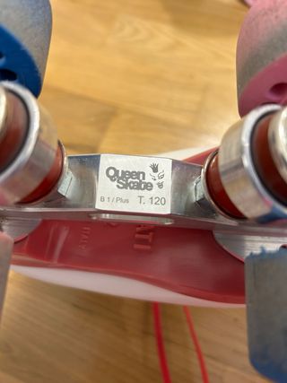 Patines de competición blancos 4 ruedas