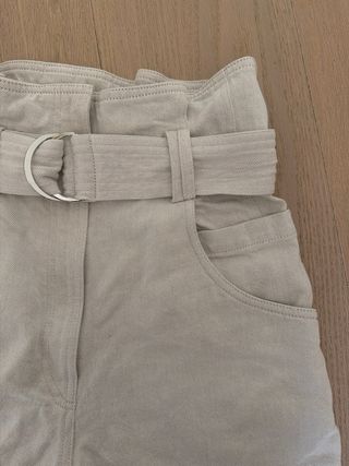 Shorts Iro Beige con Cinturón