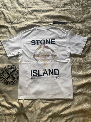 T-shirt Stone Island Uomo Bianca taglia L Nuova