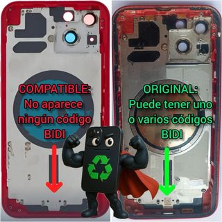 Chasis iPhone 13 mini azul