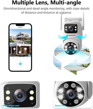 Cámara Wi-Fi de 2.5K para exteriores e interiores