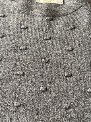 Vestido de punto gris invierno talla única