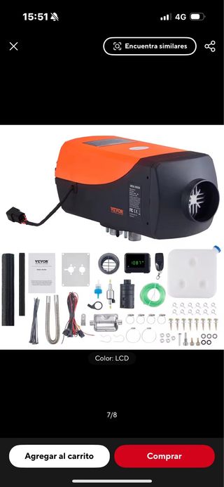 Calefacción Estacionaria VEVOR 5kw Nueva