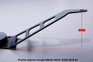 Tirante soporte escape NINJA 400 R / Z400 2018 24