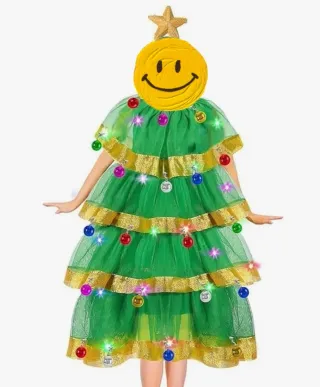 Disfraz Árbol Navidad Luces