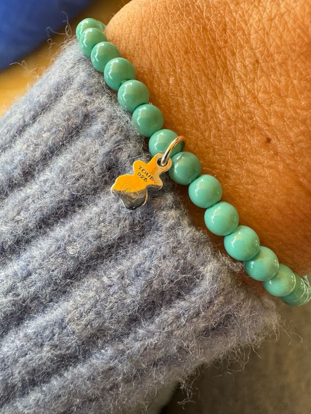 Pulsera Tous Turquesa y Plata