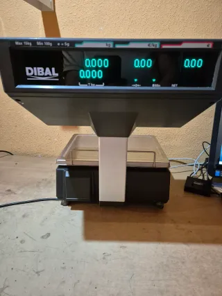 Báscula DIBAL con escáner y ticket GARANTIA