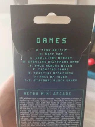 Mini Arcade Retro 26 Juegos